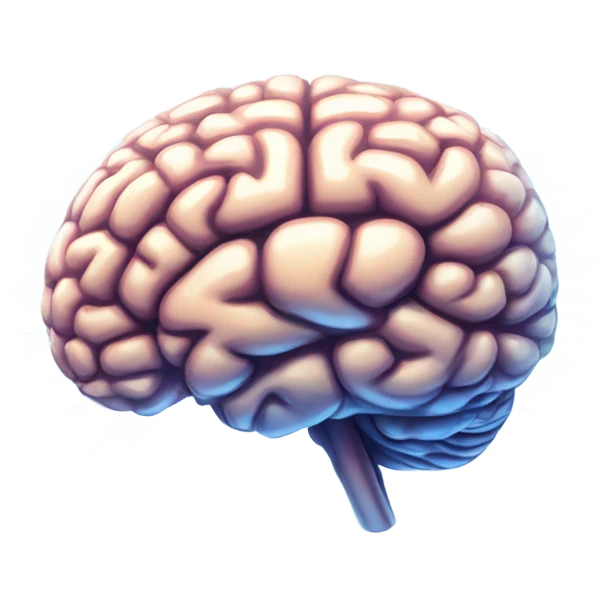 Brain with sparkles emoji