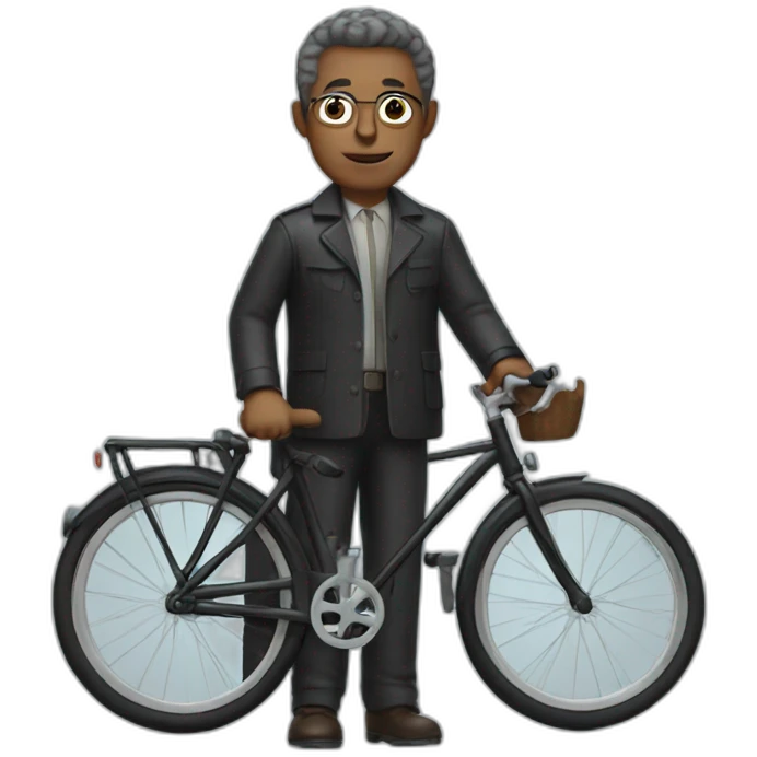 Alfred with a bike emoji