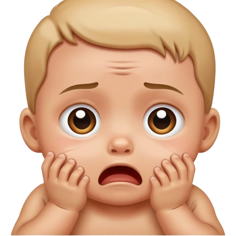 Scared baby emoji