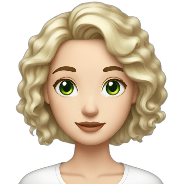 ipad pro 11 and apple pencil happy white woman with green eyes draw emoji