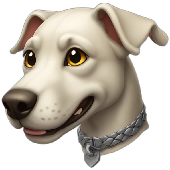 Chien sur dragon emoji