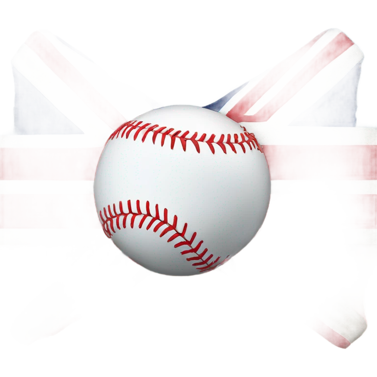 Softball diamond with Union Jack  emoji