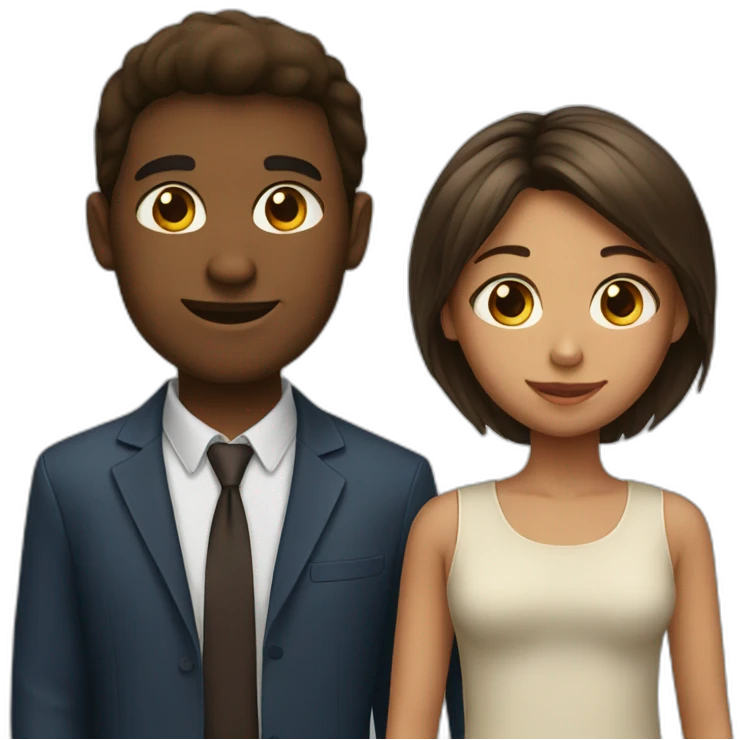 a girl and a men emoji