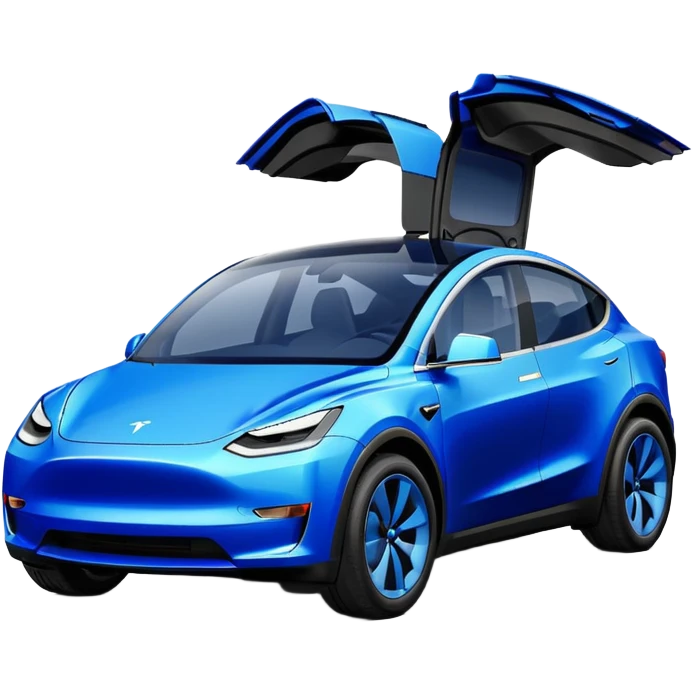 Tesla model y 2026 blue emoji