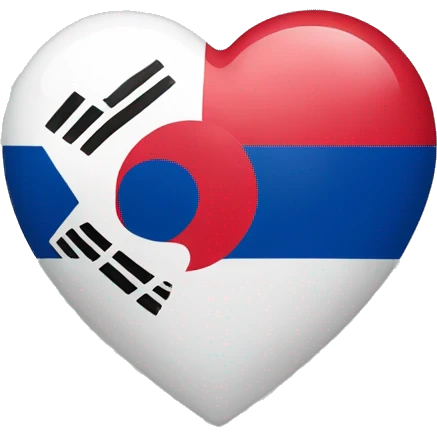 heart with korea flag emoji