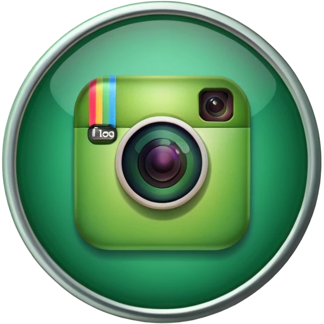 Instagram green verified logo emoji