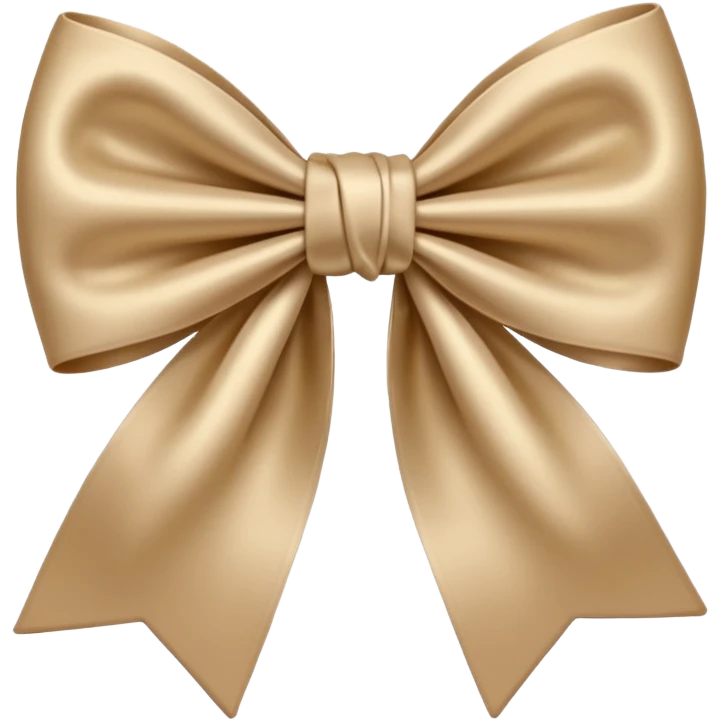 bow beige emoji