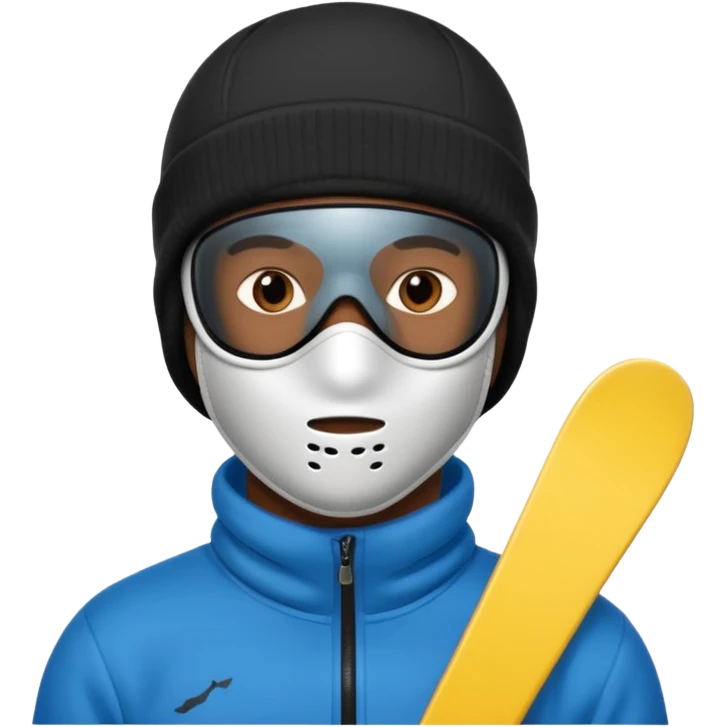 black guy ski mask emoji