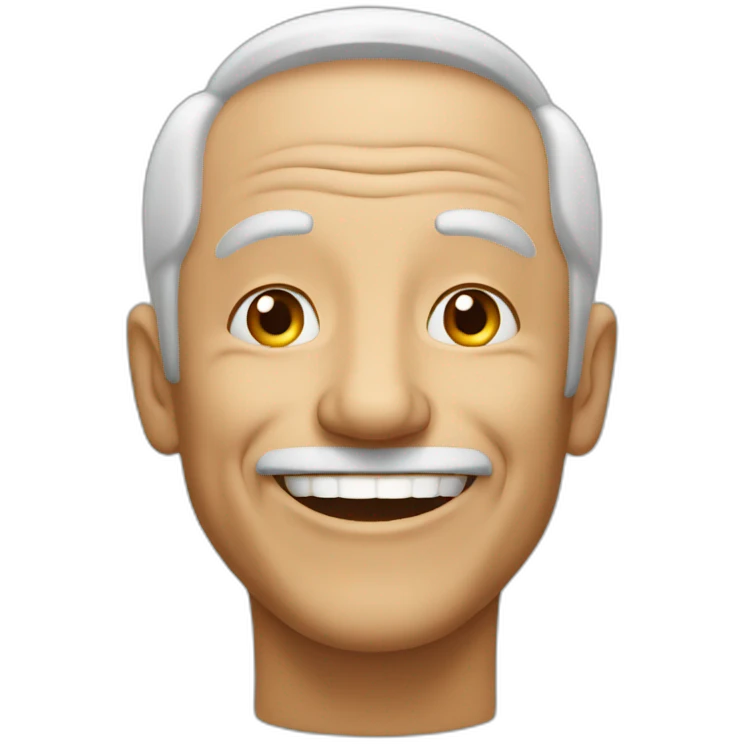 very happy older man emoji