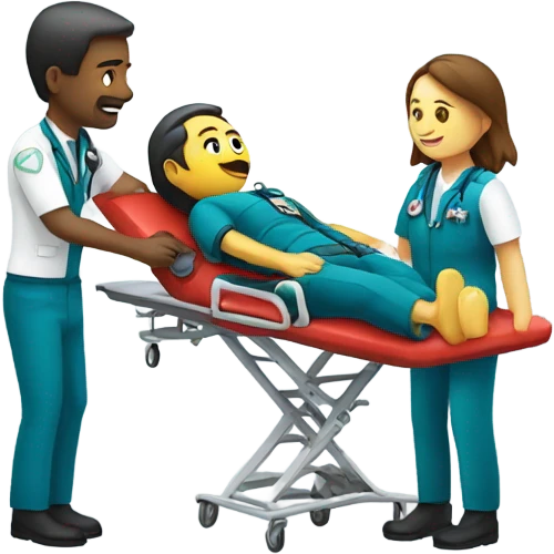 Paramedic on plane emoji