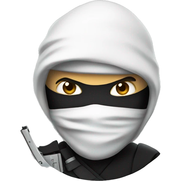 Ninja with a gun emoji