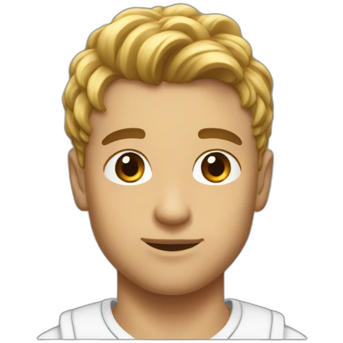 Maxime Richard with short hait emoji