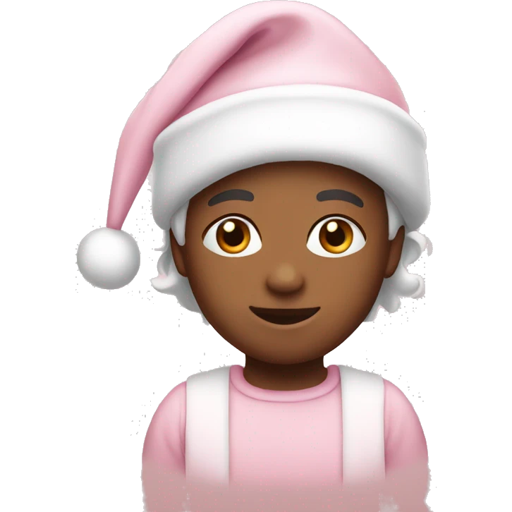 Light pink Christmas emoji