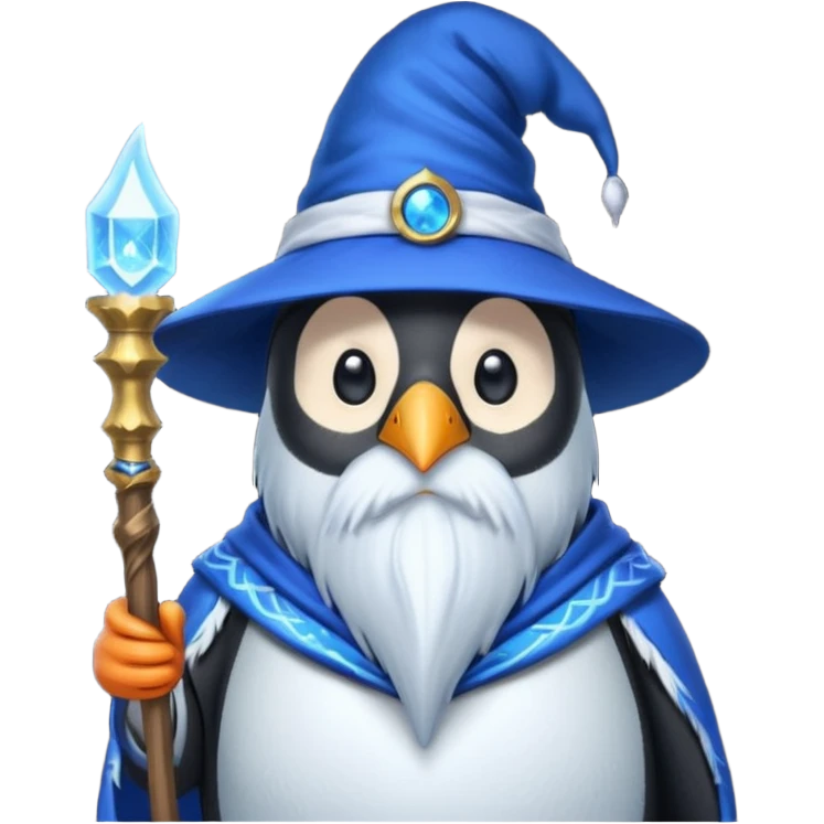 Penguin Wizard emoji