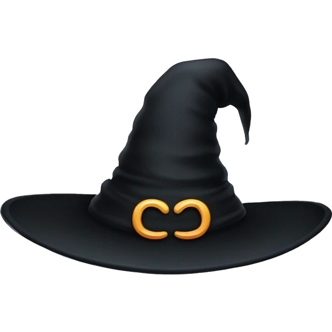 Black Witch hat emoji