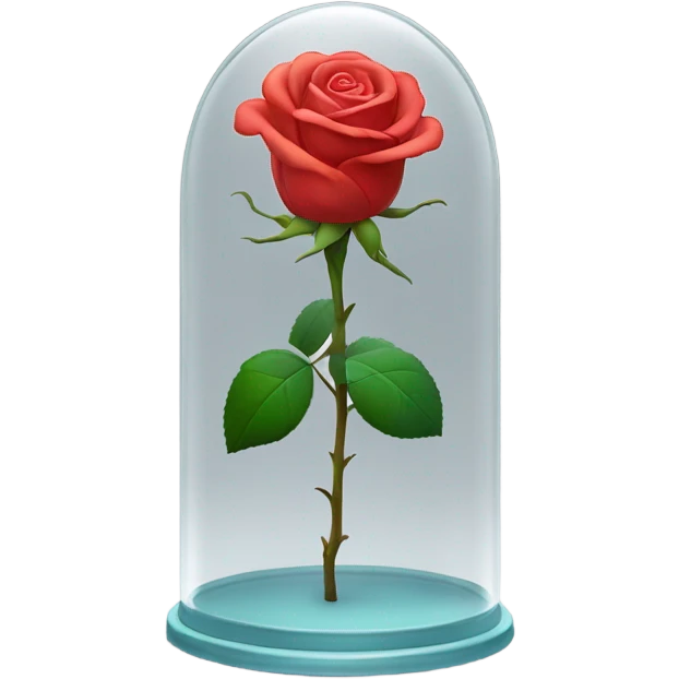 Rose in a glass case emoji