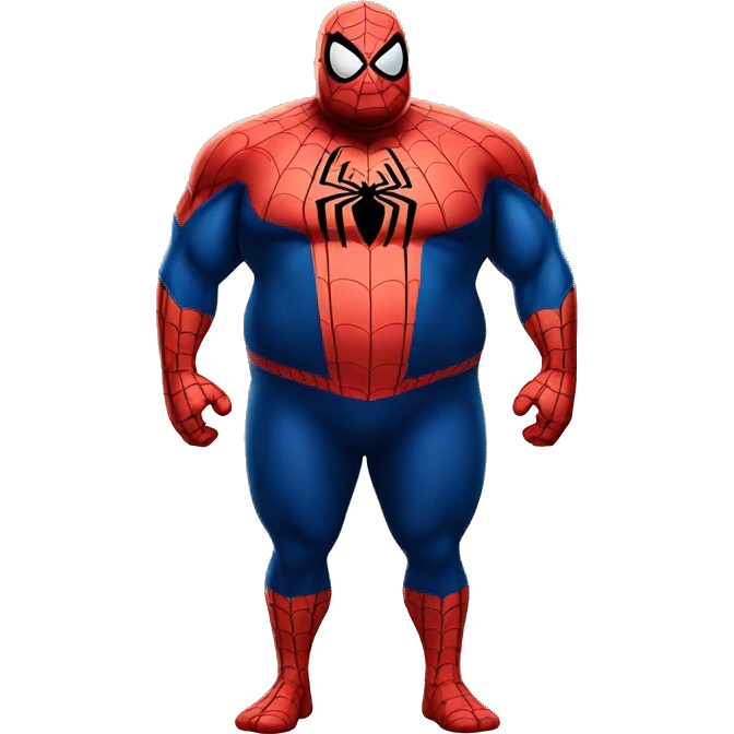 Fat spiderman emoji