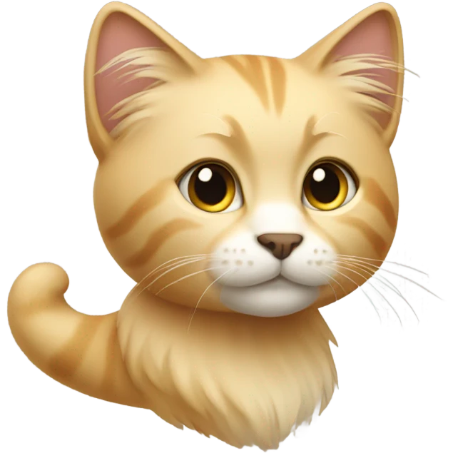 cat with blonde long hair emoji