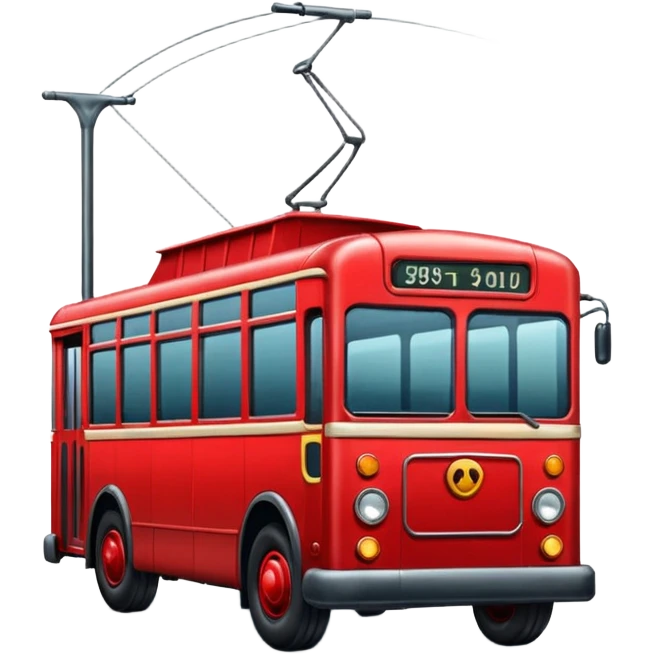 trolleybus emoji