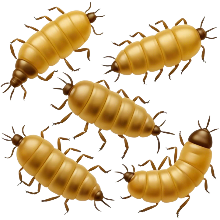 several maggots emoji