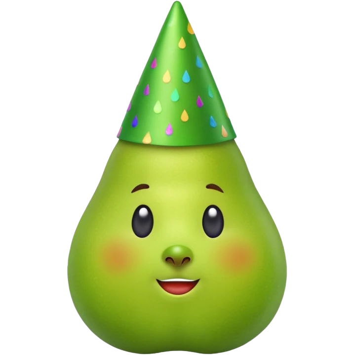 Birne die Party macht ohne Alkoholglas emoji