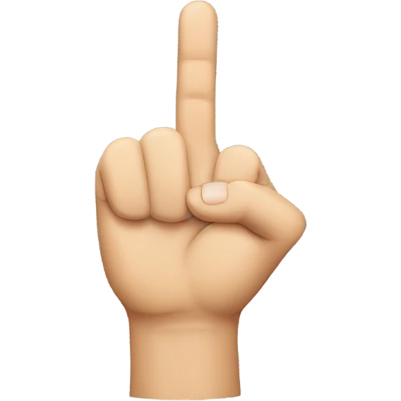 Finger pointing  emoji