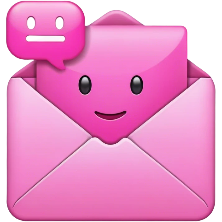 pink email emoji
