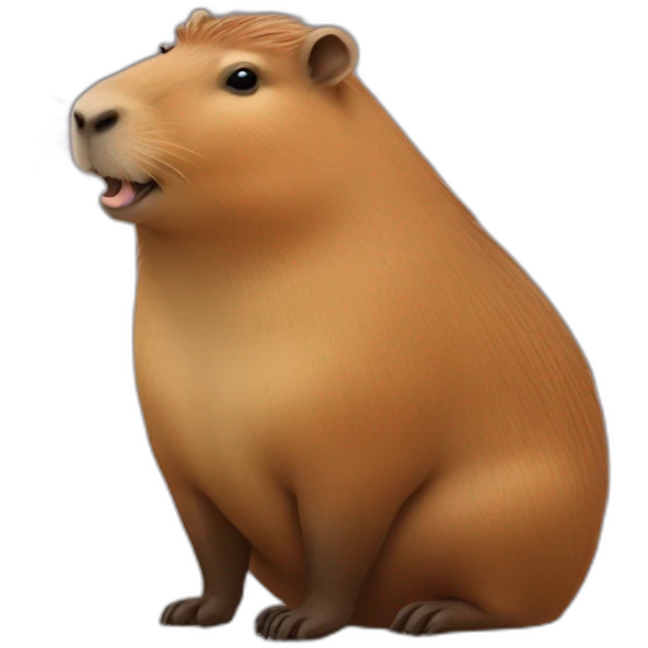 two capybara on a capybara emoji