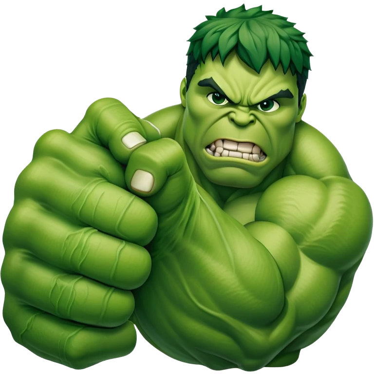 green hulk fist emoji