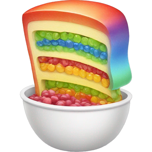 Rainbow food emoji