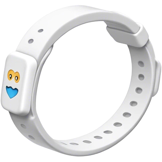White Rubber Bracelet emoji