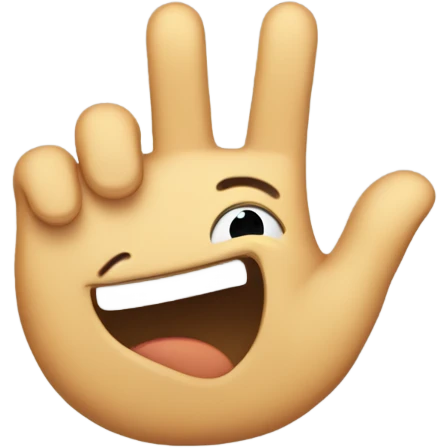 Emoji shaking head holding out hand emoji