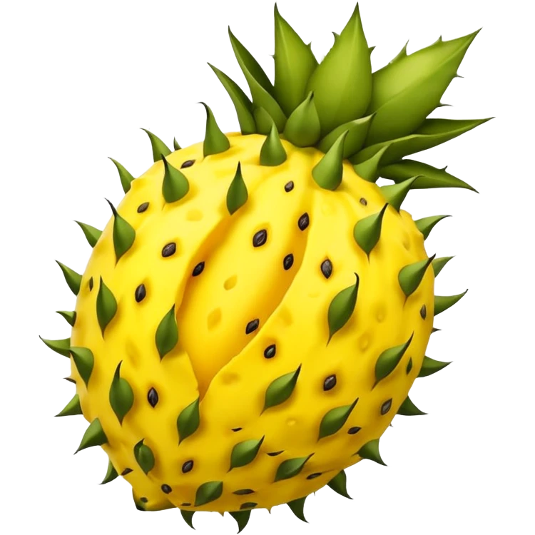 yellow pitahaya fruit cut  emoji