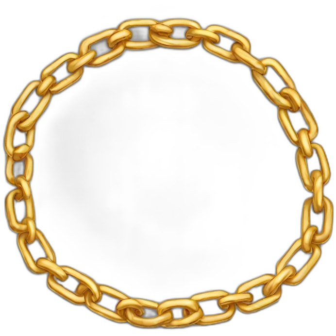 Gold chain emoji