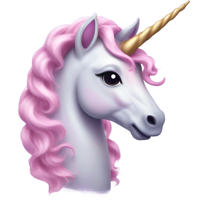 Unicorn pink emoji