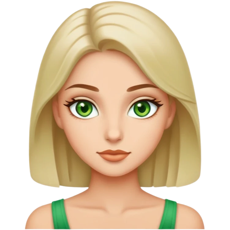 Flirty green eyes emoji