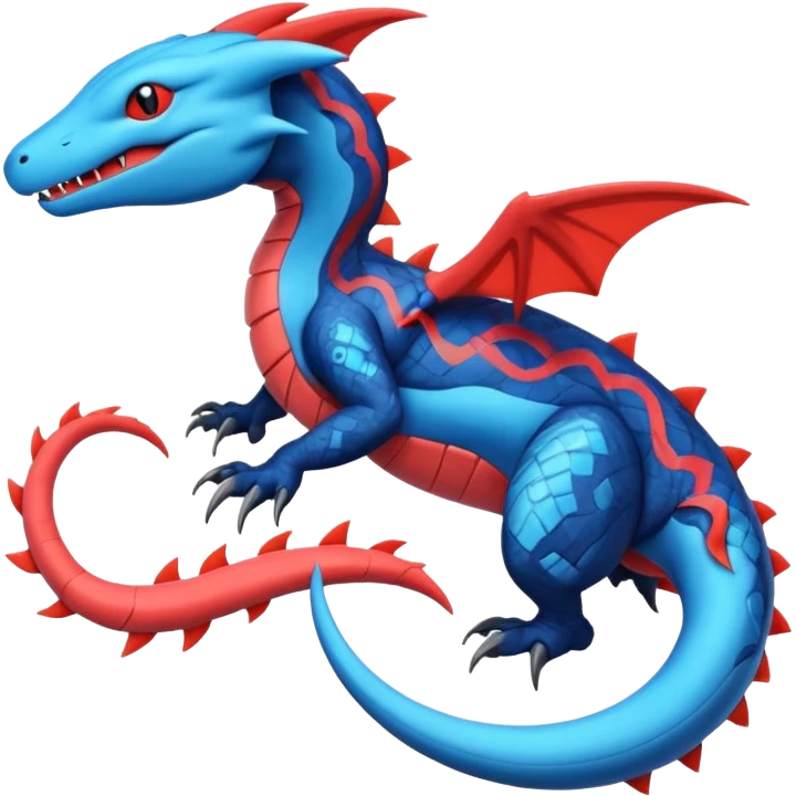 Salandit-Salamence-Heliolisk-Amaura-fusion emoji