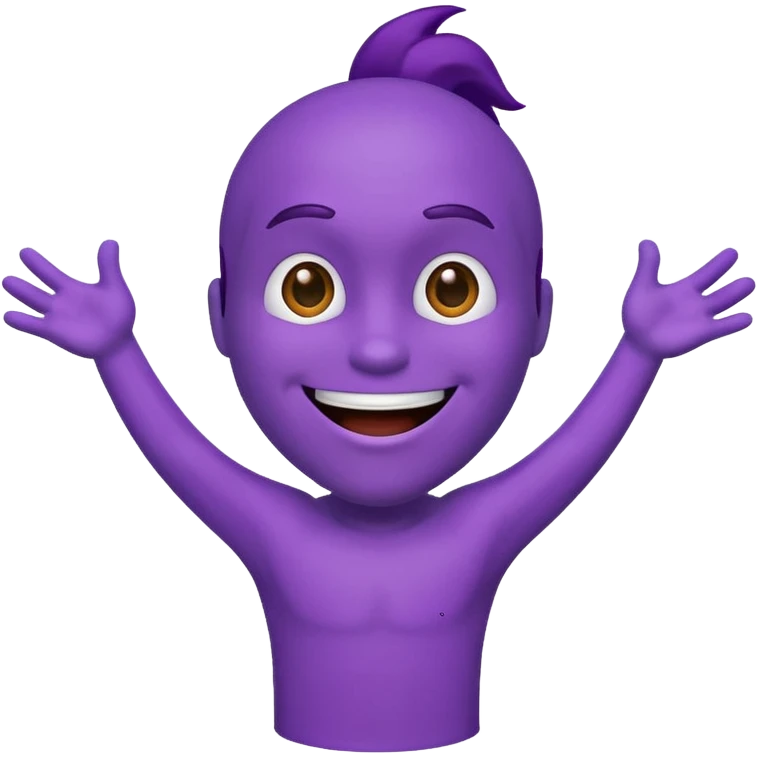 Purple guy dancing emoji