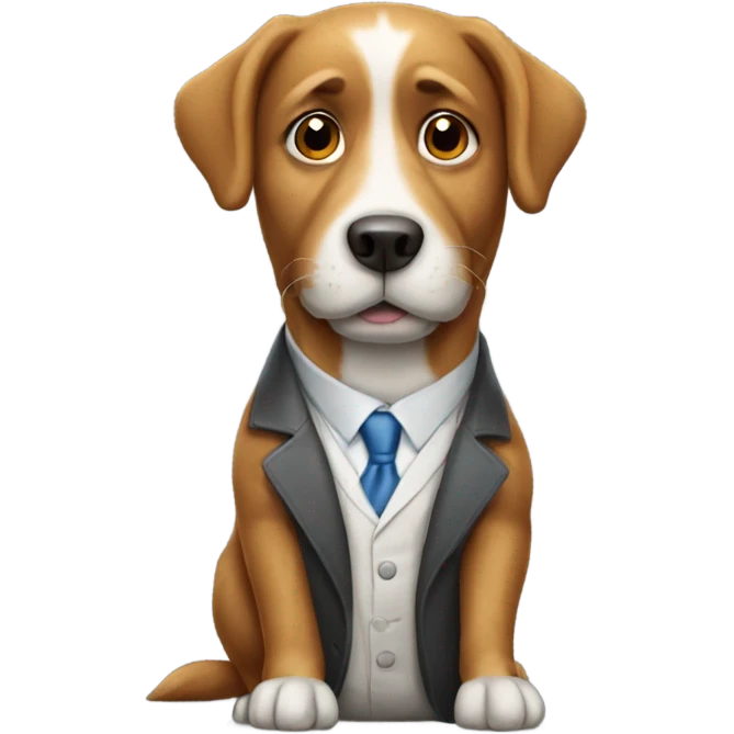 dog professor emoji