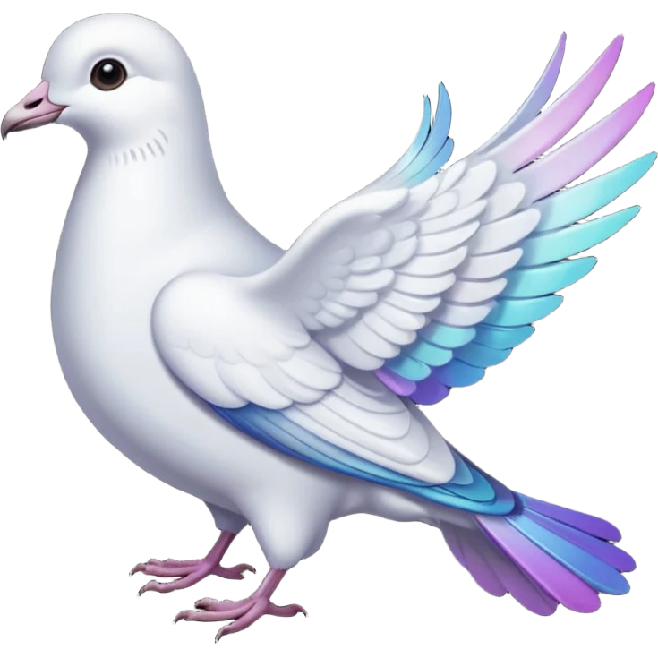 Dove dark brown emoji