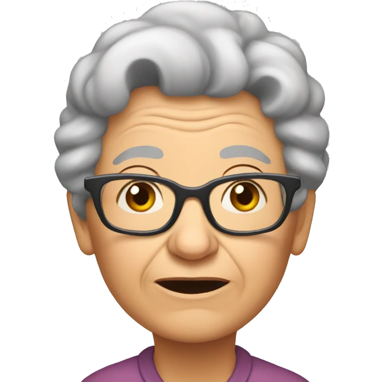 Grandma farted emoji