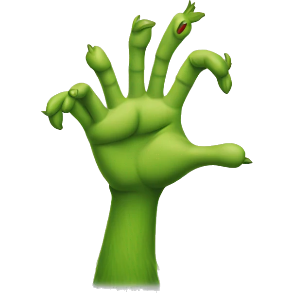 grinch hand emoji