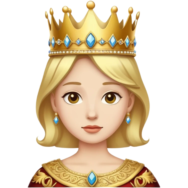Wearing a crown emoji