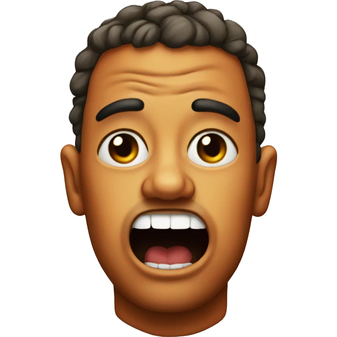 Ugly organge emoji