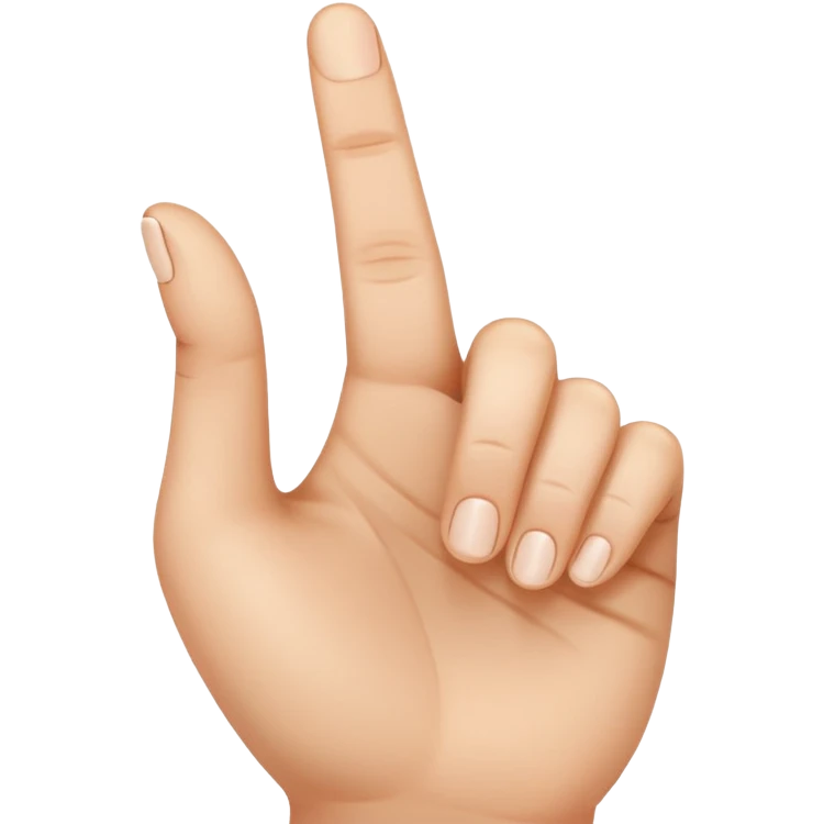 yvl hand sign with the thumb, the index finger and middle finger was ride up emoji