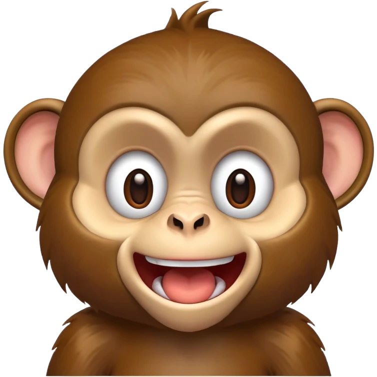 cartoon monkey laughing emoji