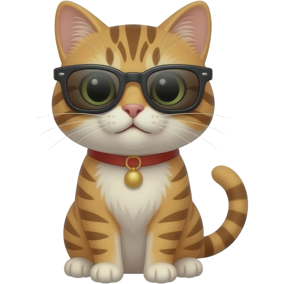 Cat wearing sunglasses emoji