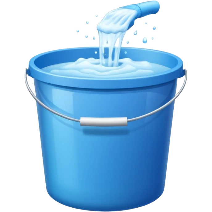 Bucket and cleaning product emoji