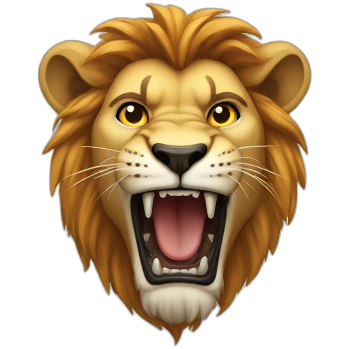 Lion fierce emoji