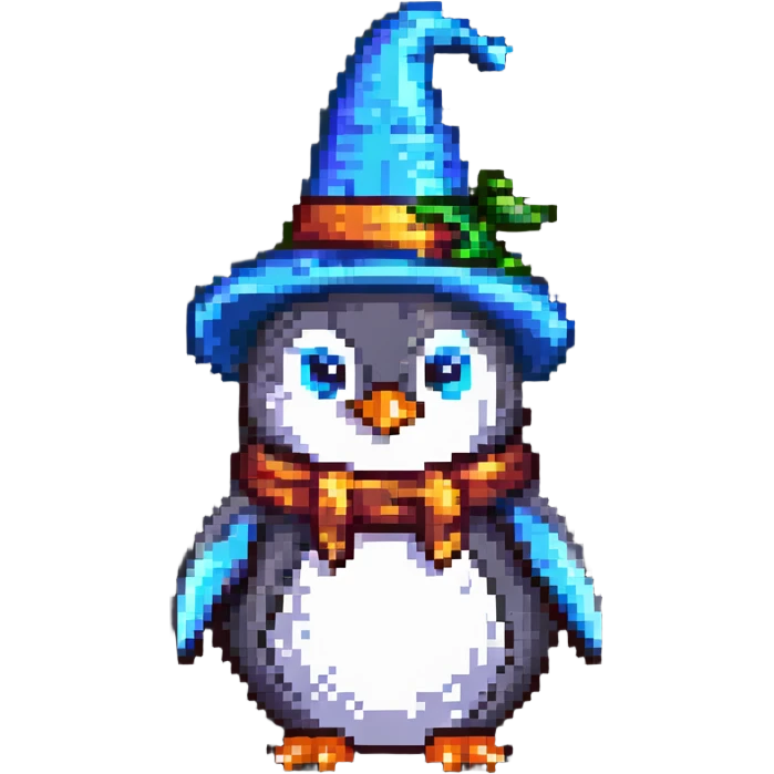 penguin wizard emoji